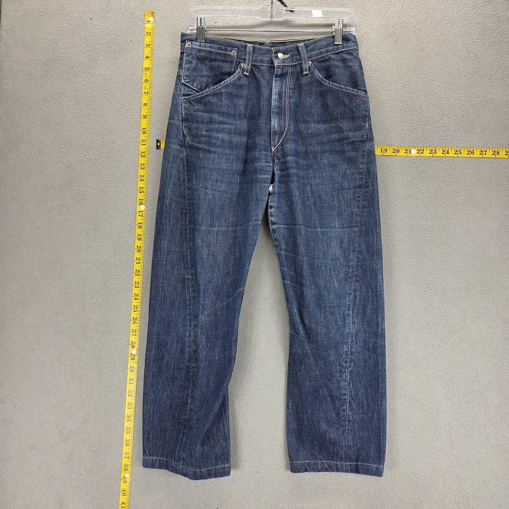 Vintage Levis Engineered Jeans Mens Blue Twisted Zip Fly Dark Wash Fits 28x26